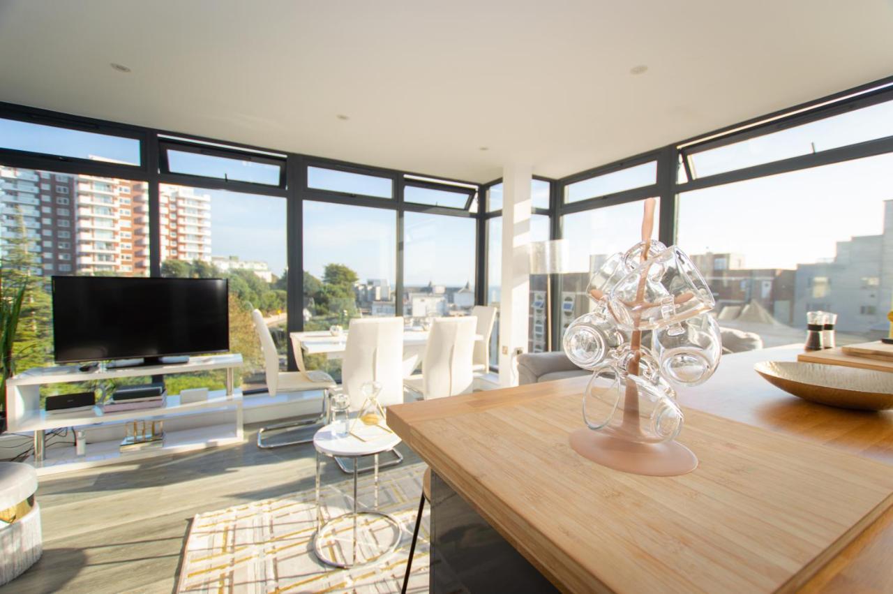 * Panoramic Penthouse With Sea & City Views Bournemouth Exterior foto