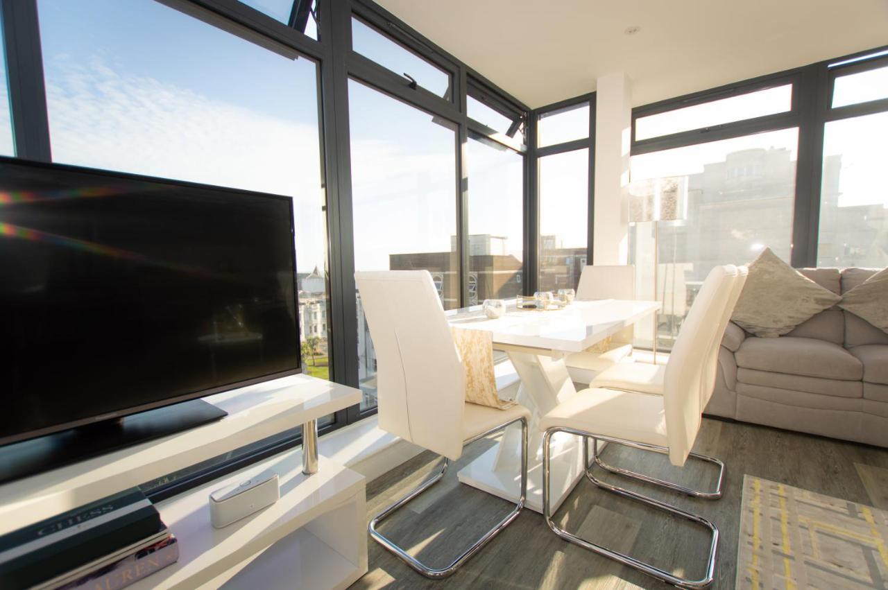 * Panoramic Penthouse With Sea & City Views Bournemouth Exterior foto